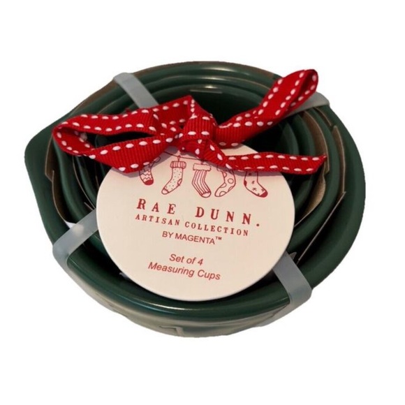 Rae Dunn | “Merry” - Christmas Tree All Over Design Measuring Cup Set - Picture 3 of 6